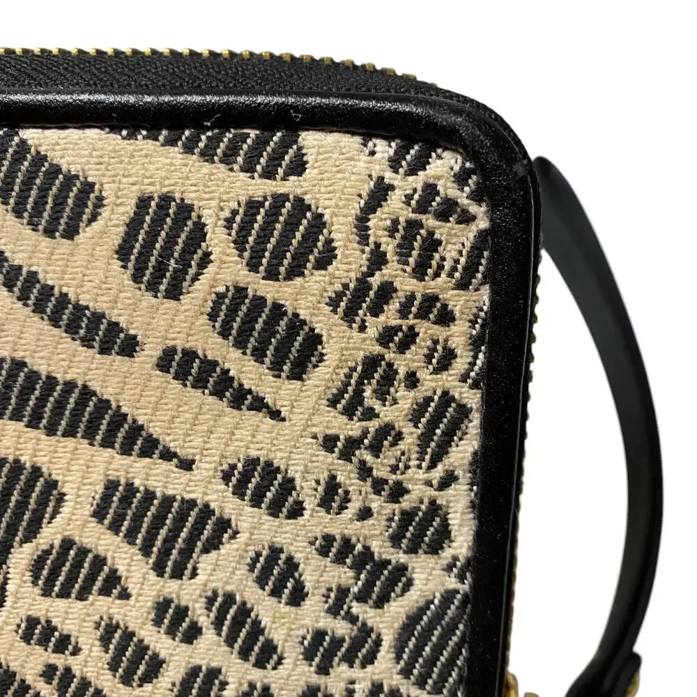 Michael Kors Women's Cotton Canvas Jet Set Travel Zip Around Continental Wallet
